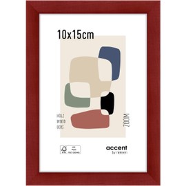 accent by nielsen Wooden Picture Frame Zoom 10 x 15 cm Red