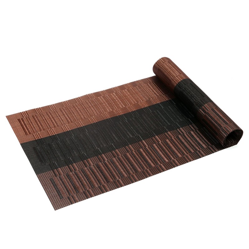 SHACOS Table Runners Woven Vinyl Table Mats 12x54 inch for