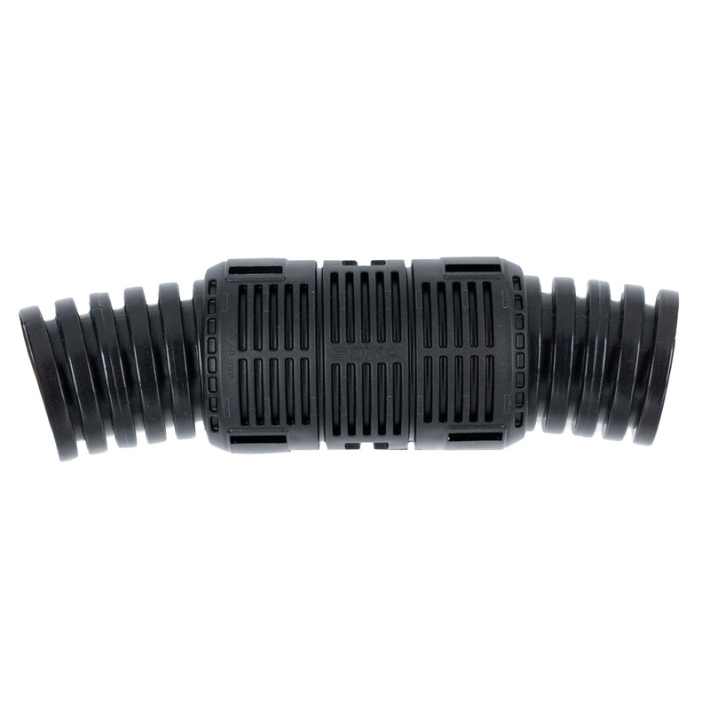 Corrugated Pipe Connector M32 - Sleeve Black, 4 Half Shells