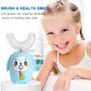 SNOWROSE Kids U-Shaped Electric Toothbrush, IPX7 Waterproof Design with 4