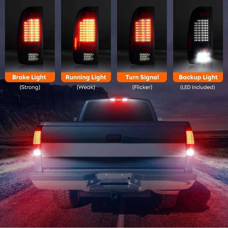 Tail Light + 3rd Third Brake Cargo Lamp for Ford