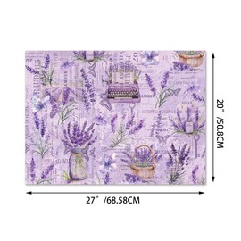 JOINFANXIN Lavender Wrapping Paper 12 PCS, Purple Flower Butterfly Double Sided Gift Decoration Paper for Birthday Wedding Party Various Occasions