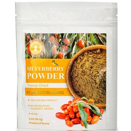 Silverberry Freeze-Dried Powder – 2 Oz – Natural Silverberry Powder, No Added Sugar, No GMOs