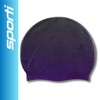 Sporti Molecule Silicone Swim Cap - Purple/Black