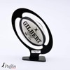 Puffin Plastics Rugby Ball Display Plinth - BLACK (With Free