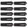10Pcs Folding Comb Black Fine Teeth Durable Plastic Pocket Size