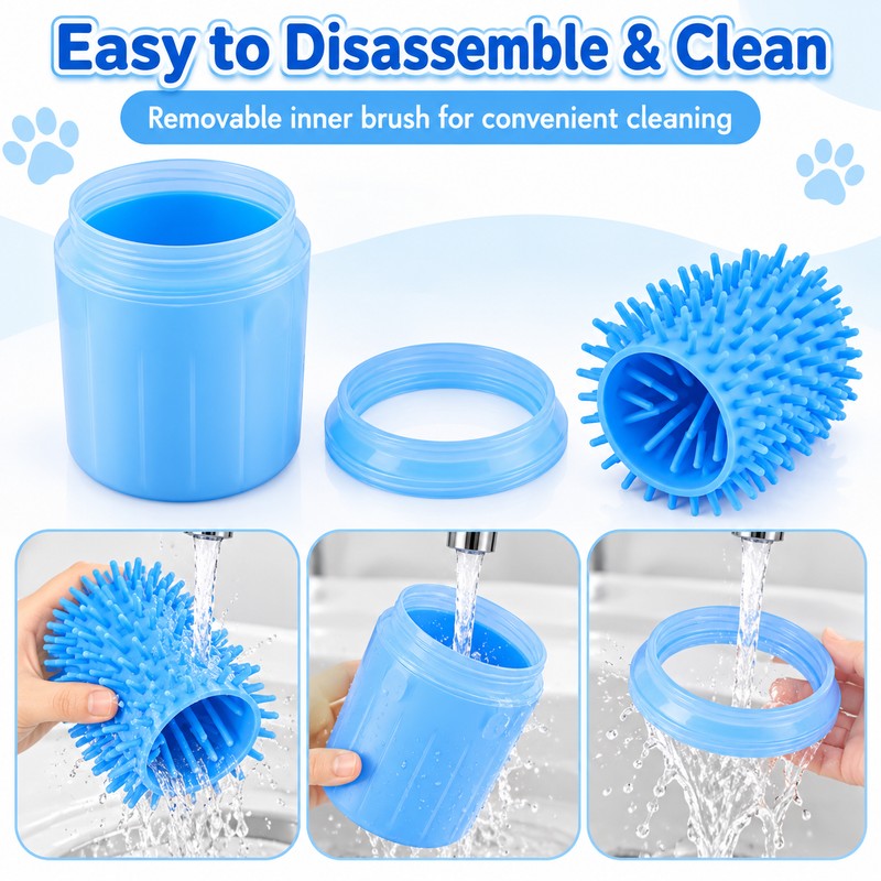 Dog Paw Cleaner Cup for Muddy Paws – Soft Silicone