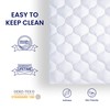 SLEEP ZONE Quilted Fitted Twin Mattress Pad Cover - Soft