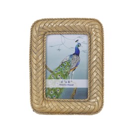 Desklens 4x6 Gold Boho Vintage Picture Frame, Victorian Antique Picture Frames, Retro Ornate Photo Frames for Tabletop Wall Hanging, Gifts Idea (Gold 4X6)