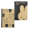 Square Miffy Threadbound Notebook, A5, Black, Dick Bruna, Miffy, Ruled,