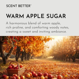 Scent Better Warm Apple Sugar Aroma Essential Oil Blend: an Aromatherapy Blend of Apple, Oakwood, and Praline for Ultrasonic Diffusers & Nebulizers (2 Fl Oz, 60 mL)