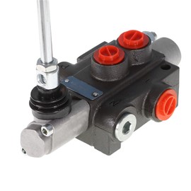 waltyotur Hydraulic Directional Control Valve, 1 Spool 13 GPM Hydraulic Loader Valve, SAE Ports, 3600 PSI Directional Control Valve For Tractors Loaders Tanks