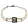 Alpenflüstern Anabelle DHK316 Traditional Pearl Choker Necklace – Elegant Costume