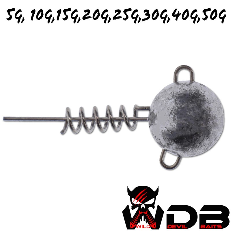 Wild Devil Baits Screw Jig Head Screw Jig Head Spiral