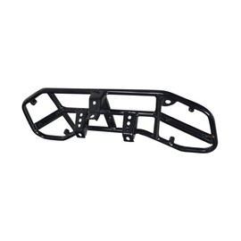 AlveyTech Cargo Rack for The Coleman AT125-EX ATV - Replacement Accessories for Go-Karts, 4-Wheeler, Quad, Dirt Bike, Mini Bikes, Durable Alloy Black Enameled Steel, Rear Seat Luggage Carrier Racks