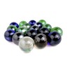 STUWU Large Decorative Marbles 25 mm Glass Marbles Multicoloured Decorative