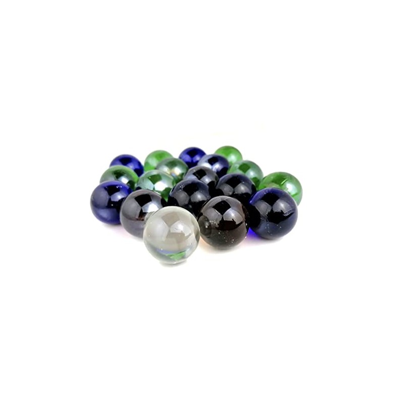 STUWU Large Decorative Marbles 25 mm Glass Marbles Multicoloured Decorative