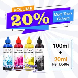 A-SUB Sublimation Ink for Epson Inkjet Printer 4x120ML