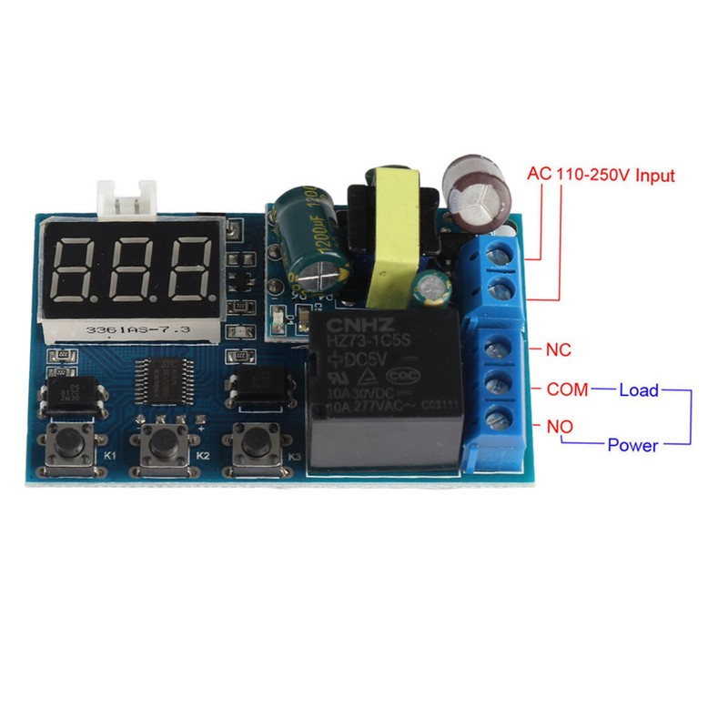 Relay Timer Module 1 Way Adjustable Trigger Delay Cycle Timing