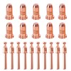 10Pcs 9-0096 Electrodes & 10Pcs 9-0094 Nozzle Tips 40A fit