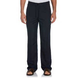 Cubavera Men's Linen-Blend Pants with Drawstring (Size Small - 5X Big & Tall), Small/30" Inseam, Dress Blues Navy
