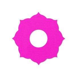 MySweetStitch | Patch for Freestyle Libre 3 Sensor Waterproof, Breathable and Skin-Friendly (10 Pieces) Mandala | Made in Germany | Outer Ø 65mm, Inner Ø 20mm | Rainbow