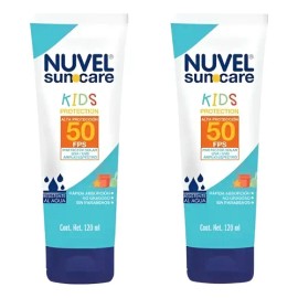 2 Protectores Solares 50 Fps Nuvel Suncare Kids 120 Ml                                                                                                