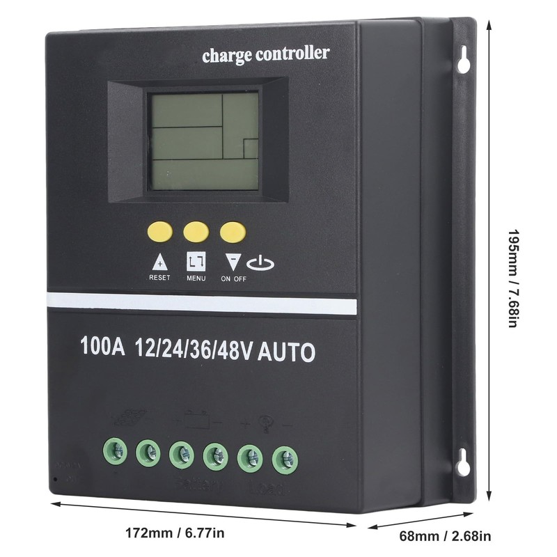 MPPT Solar Charge Controller 100A 12V 24V 36V 48V Automatic