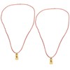 2Pcs Buddhist Pendant Vairocana Stupa Shaped Buddhism Necklace Clothing Bag
