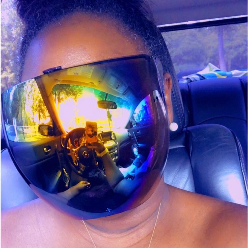 Mask off face shield - Color: Rainbow black