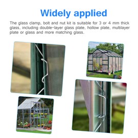 Fippy 230 x Greenhouse Clips, Stainless Steel Greenhouse Clips, Fastening Greenhouse Accessories, Includes Z Clips, Greenhouse Accessories, Screws