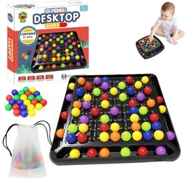 Intellectual Chess Board Double Duel, Board Game Balls, Elimination Board Game, Intellectual Chess Board, Intellectual Game Board for Adults and Children (Modern, Grain, 80)