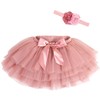 Yxiang Layered Ballet Tulle Tutu Rose Red Skirt for Baby