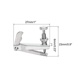 sourcing map Violin Fine Tuner Violin Strings Fine Tuner Silver for 4/4 3/4 Violin Pack of 4