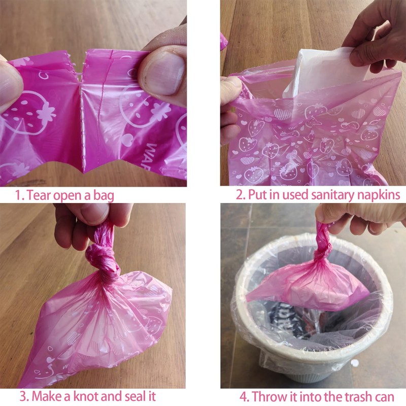 150Pcs Sanitary Napkin Disposal Bags, Feminine Hygiene Disposal Bags, Disposal