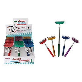 Diamond Visions 11-1146 Cushioned Handle Extendable Jumbo Back Scratcher in Assorted Colors (2 Scratchers)