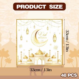 Exclusive Ramadan Napkins - Hajj Mubarak Decoration, Eid Mubarak Decoration, Ramadan Table Decoration, Eid Mubarak Napkins, Napkins, Ramadan Decoration - For a Feast of Awe