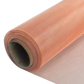 Copper Wire Mesh Pure Copper Sieve Woven Wire Mesh Brass Mesh for Dense Filter Fabric, Air Conditioning, Antistatic Building Floor, 30 x 150 cm, 40 Mesh