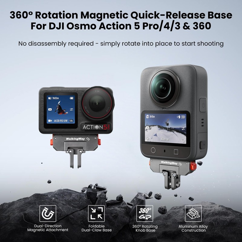 Walking Way 360° Rotation Magnetic Quick Release Mount for DJI
