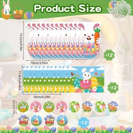 Buntes Osterkartenset mit Umschlägen und Siegelstickern – Hochwertige Osterkarten aus Recyclingpapier für Familien und Freunde