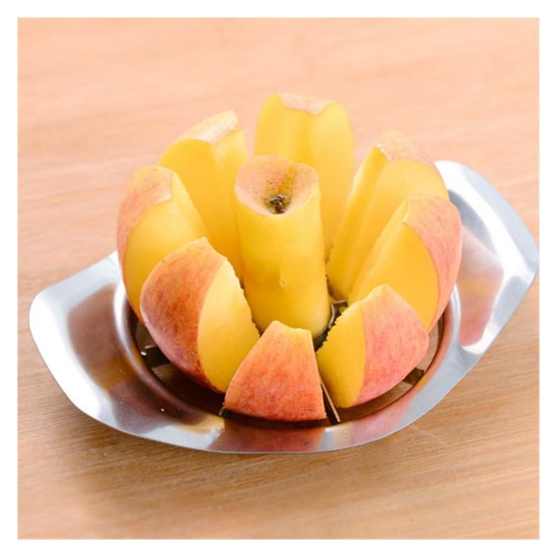 Stainless Steel Apple Slicer and Corer - 8 Blades Heavy