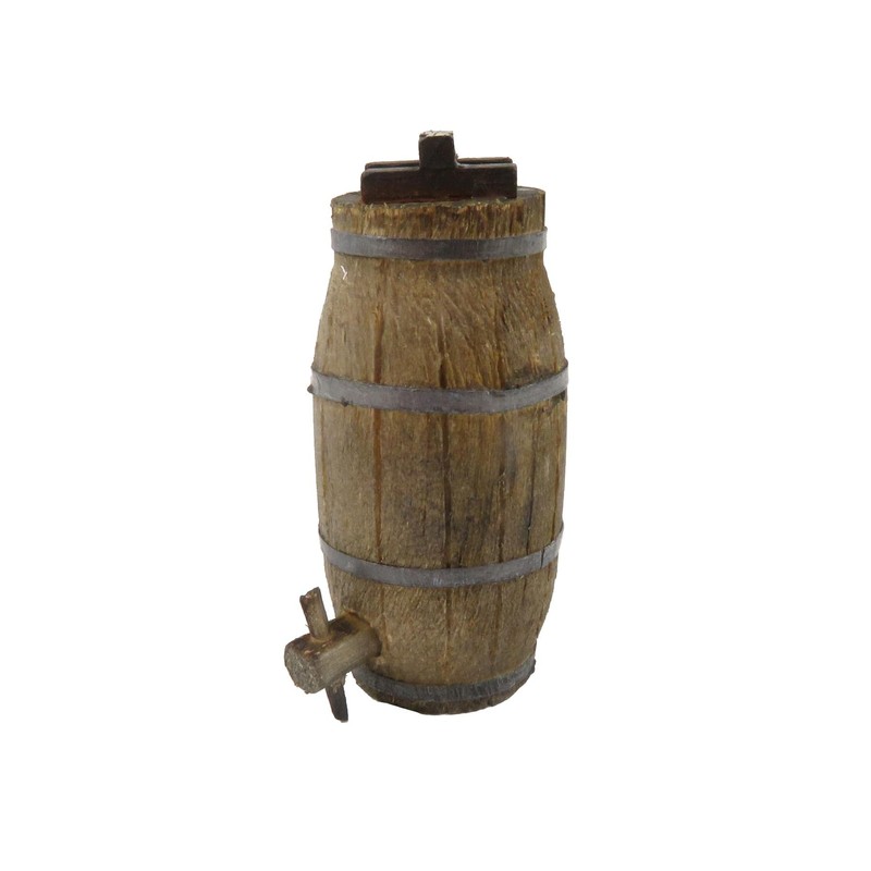 Rustic Dollhouse Water Butt Barrique Barrel Pub Stable Farm Accessories