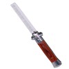 Switchblade Spring Folding Knife Push Button Pocket Comb Oil Hair
