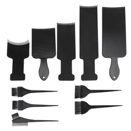 VICASKY 10Pcs Hair Dyeing Tool Set Highlighting Board Brush for Neat Color Application Professional Hair Coloring Kit for Salon Home Use Includes Coloring Boards Brushes