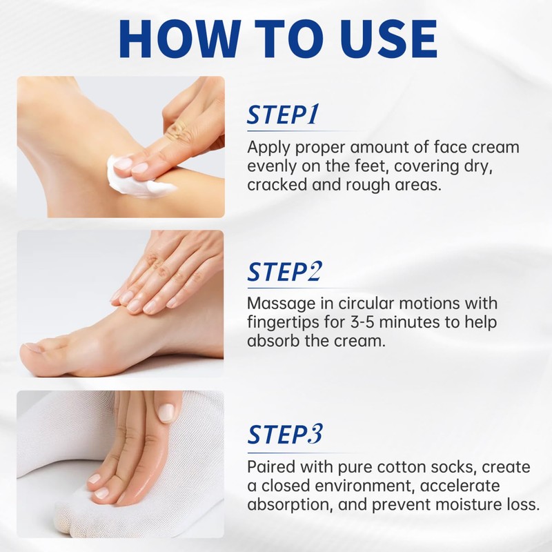 60% Urea Cream,Cracked Heel Repair Cream for Feet and Hand