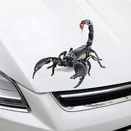 3D Scorpion Car Sticker Zodiac Tuning Animal Sticker Scorpions Multi-Coloured
