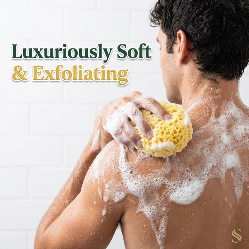 Body Bath Sponges for Adults,Bath Sponge,Shower Sponge,Pack of 2