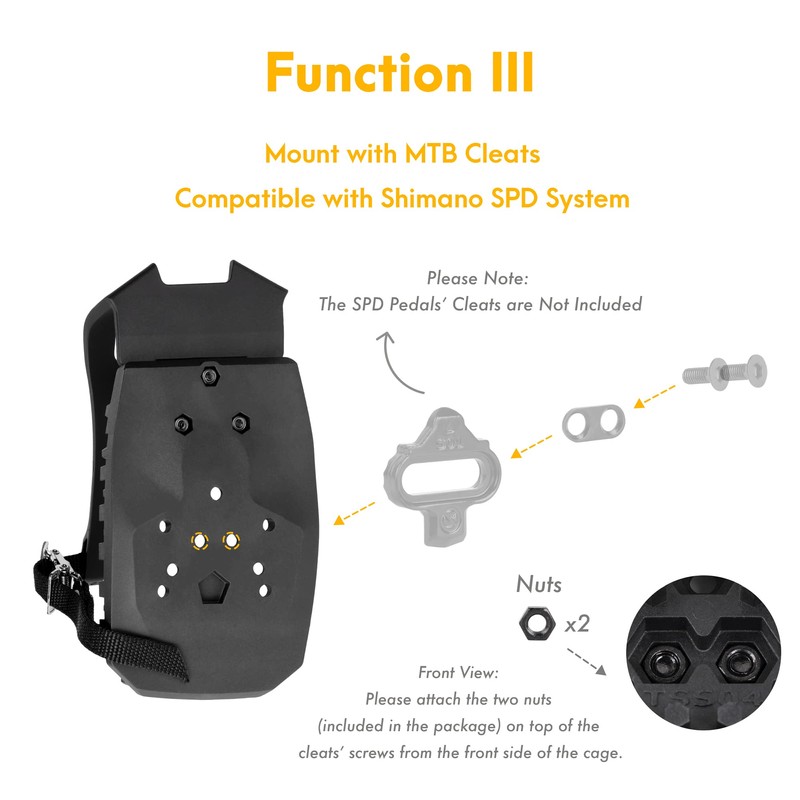CD Multi-Function Look Delta Shimano SPD & SPD-SL Compatible Toe