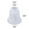 4 Pack Ceiling Fan Light Covers, White Alabaster Transitional Style