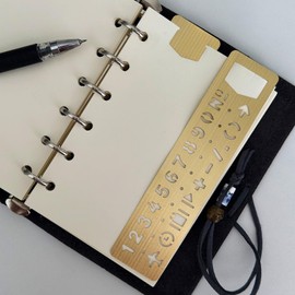 2-Piece Metal Number Letter Stencil Set, Small Drawing Stencil Templates for Journal, Diary, Photo Album, Scrapbook, Painting, Crafts, Bookmarks